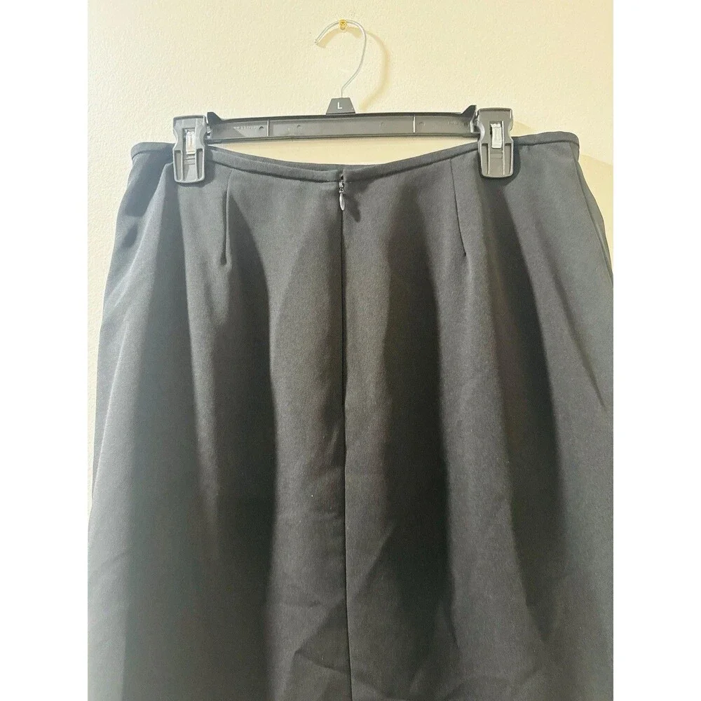 Drama Black Skirt Womens Size 12 Business Casual Whimsigoth Classic Office